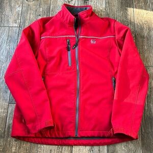 Chic-fil-A Oobe Jacket large Red Full Zip Hooded Employee Coat